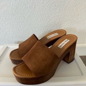Steve Madden Heeled Mule Sandal, Camel, size 7